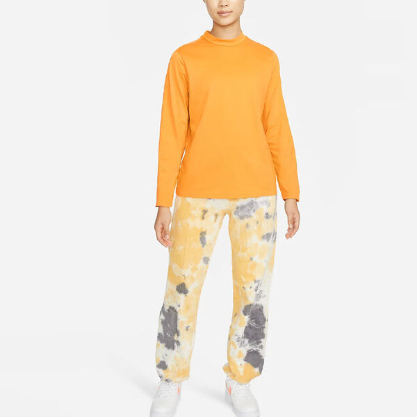 Футболка (WMNS) Nike Sportswear Dri-FIT ADV Tech Pack Solid Color Breathable Half Turtleneck Long Sleeves Yellow T-Shirt, желтый — фото 3