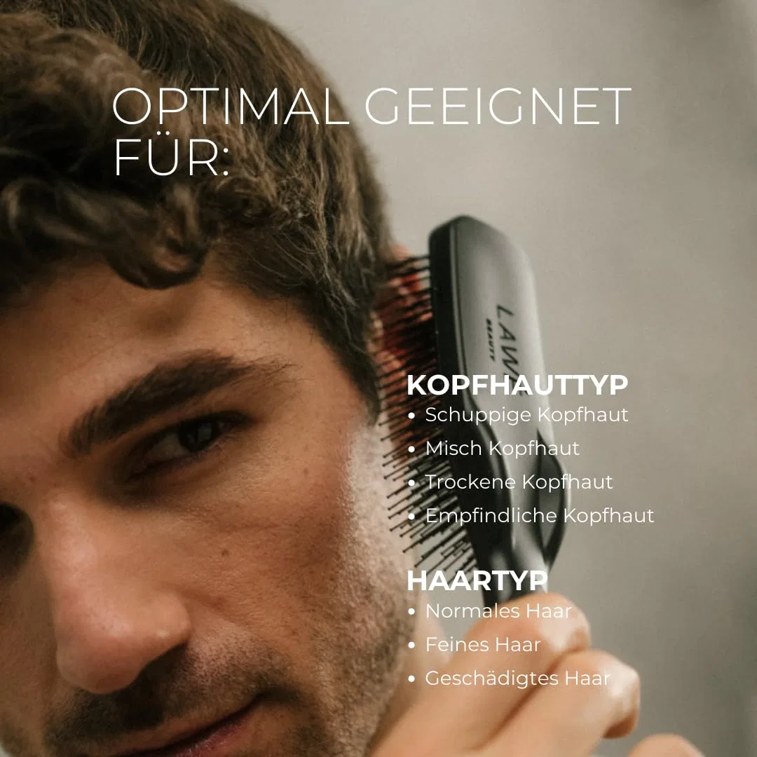 Щетка для волос FIT BRUSH GENTLE для чувствительной кожи головы Lawe — фото 4