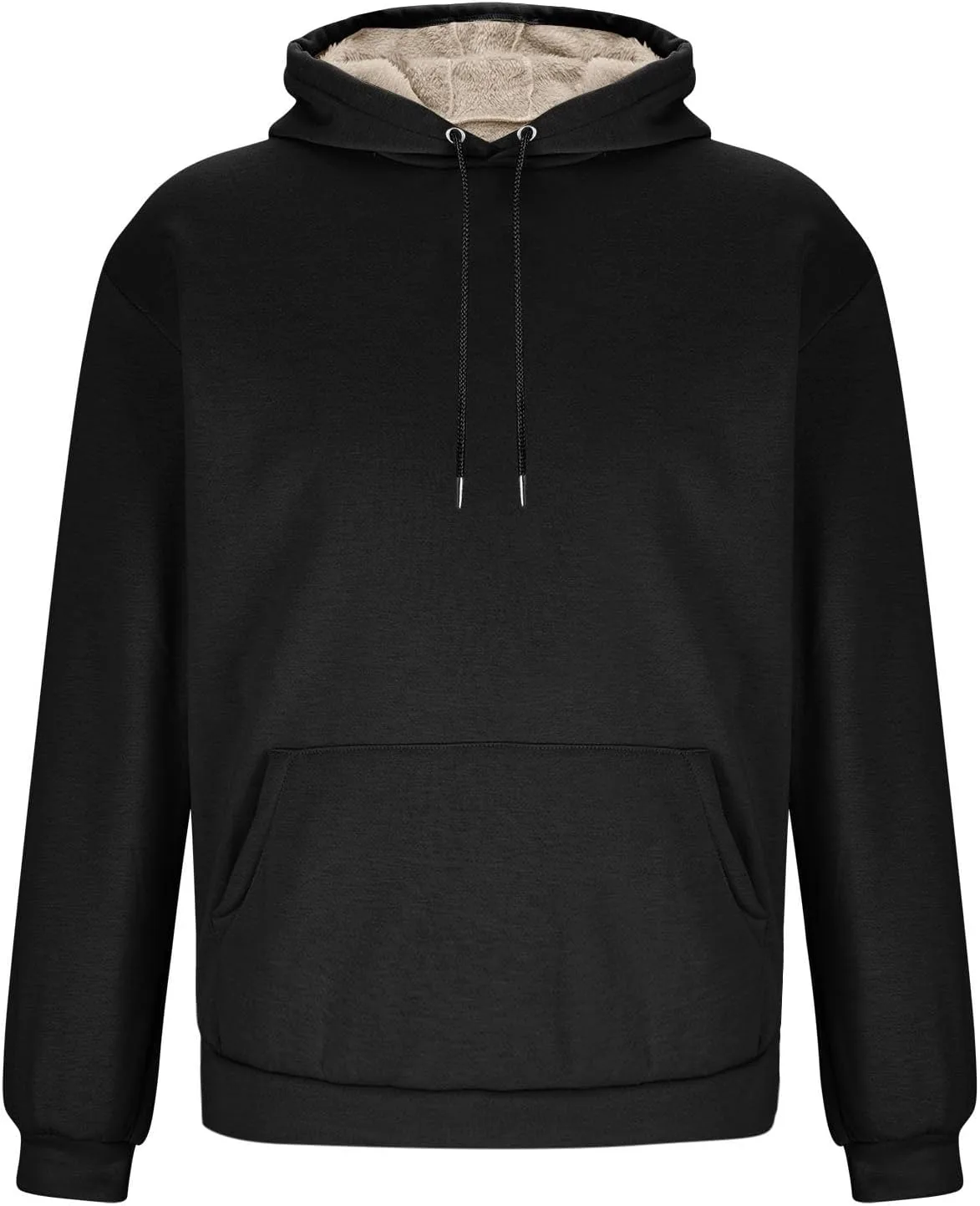 Толстовка с капюшоном для мужчин, Sherpa, с карманом, Oversized — фото 4