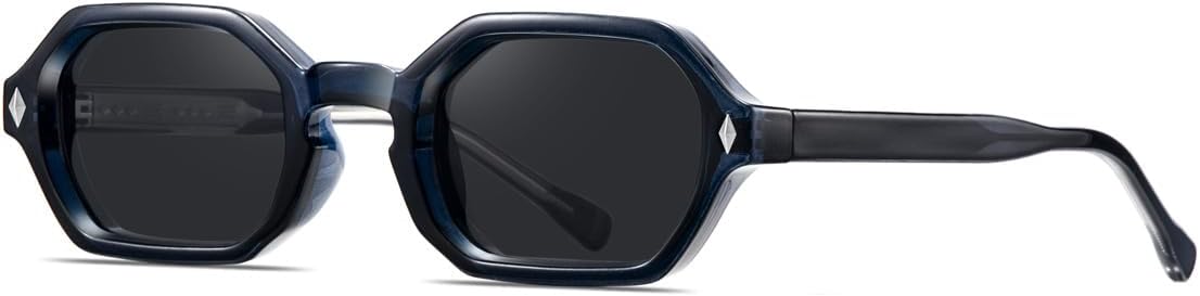 

Солнцезащитные очки в винтажной оправе для женщин и мужчин, дизайнерские солнцезащитные очки класса люкс в стиле панк с заклепками, очки для вождения SZVVBKK, Blue Black