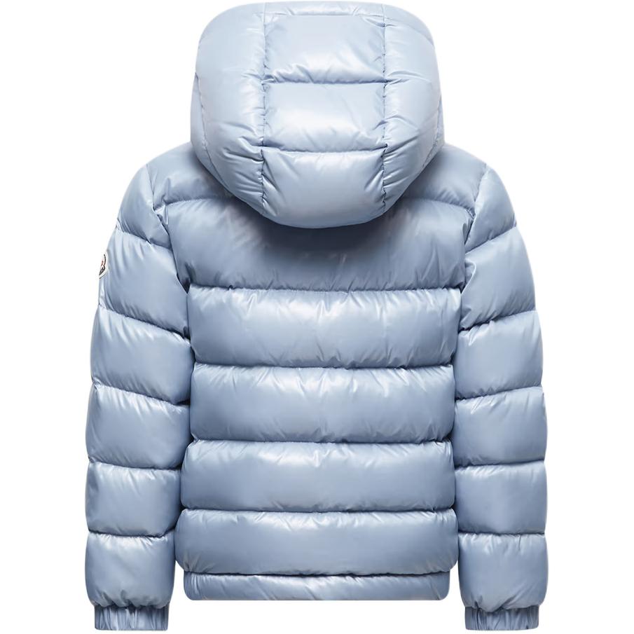 Moncler Пуховик New Aubert с капюшоном, светло-голубой, для детей 3-7 лет — фото 3