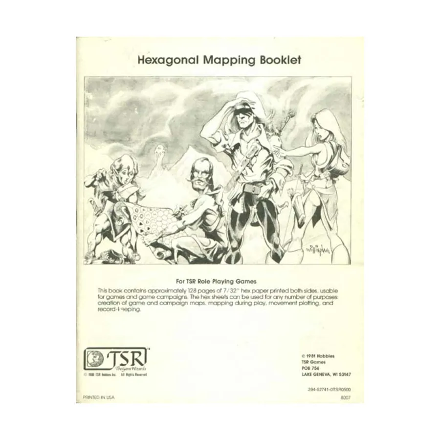 

Hexagonal Mapping Booklet, Advanced Dungeons & Dragons (1st Edition) - Core Books, Box Sets & Miscellaneous, мягкая обложка