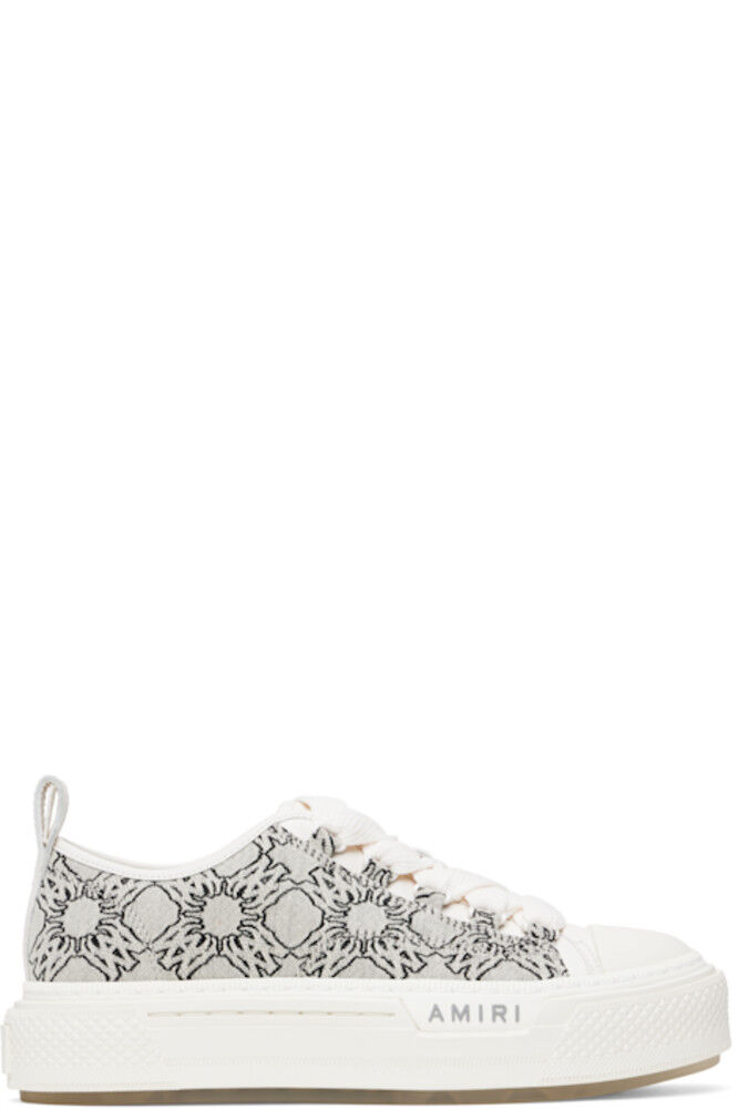

Кроссовки MA Quad Jacquard Court Low серого цвета AMIRI