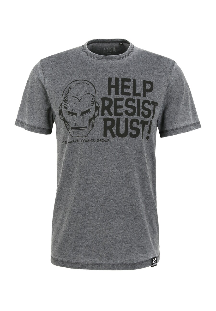 

Рубашка Recovered Marvel Help Resist Rust, темно-серый