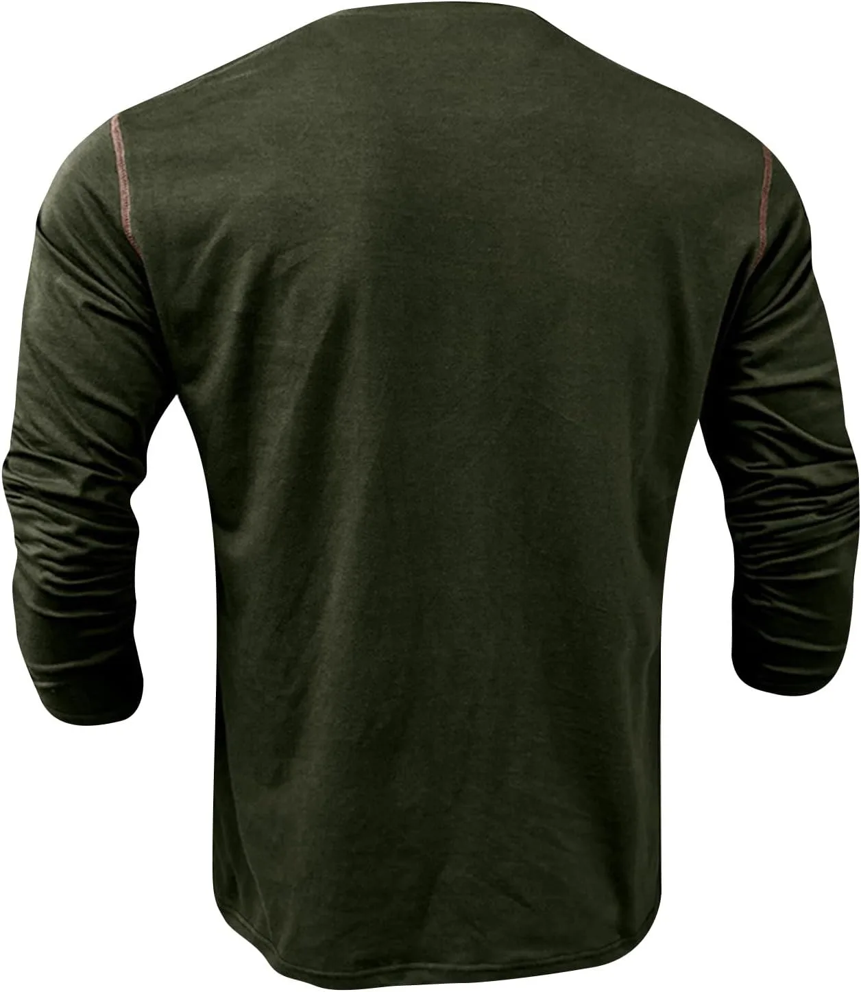 Мужская рубашка с длинным рукавом Henley Slim Fit — фото 3