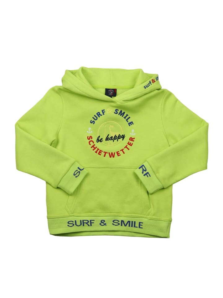 

Пуловер с капюшоном SCHIETWETTER Kinder Kapuzenpullover Fernrohr Erik, цвет lime