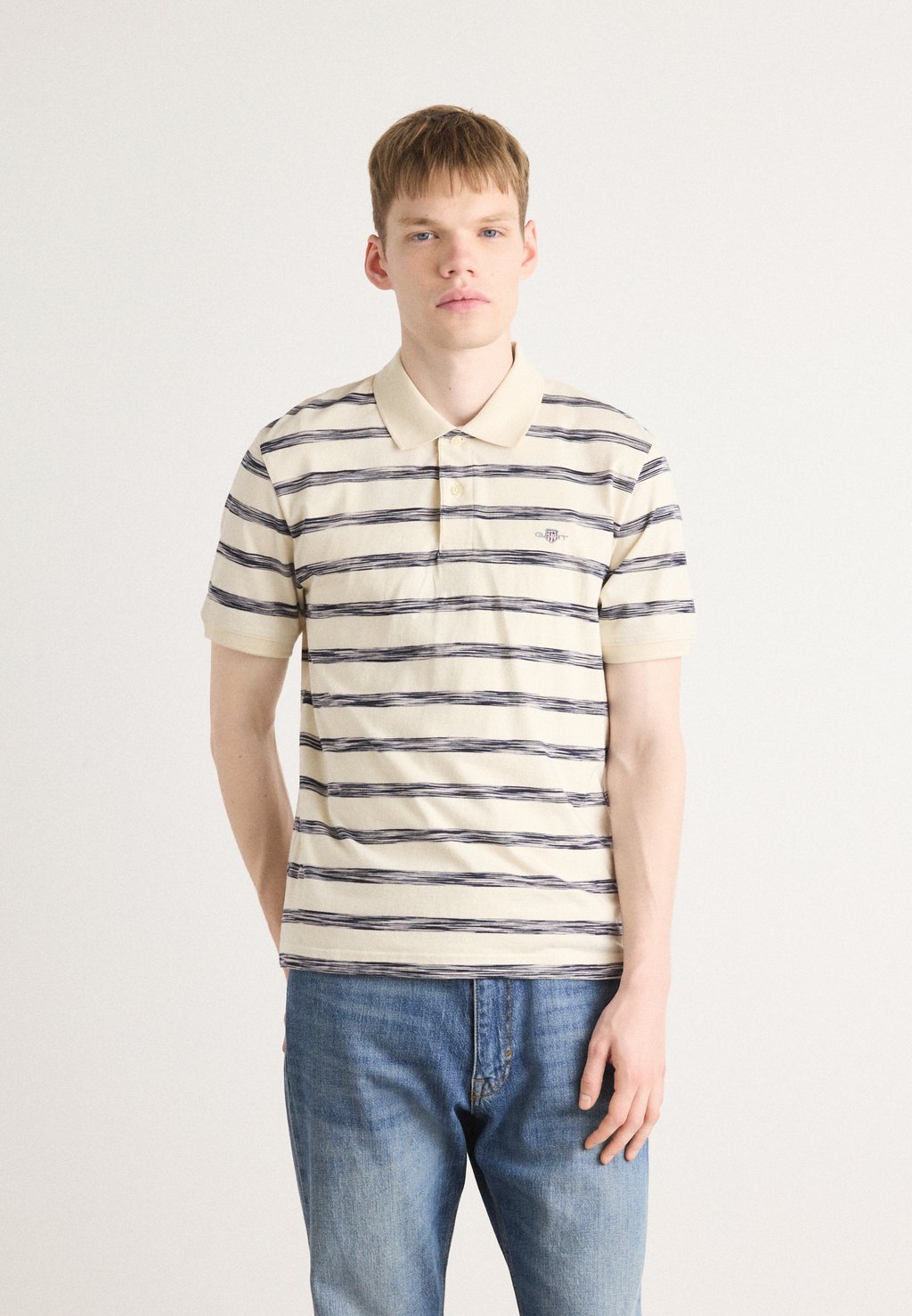 

Рубашка поло STRIPED GANT, бежевый