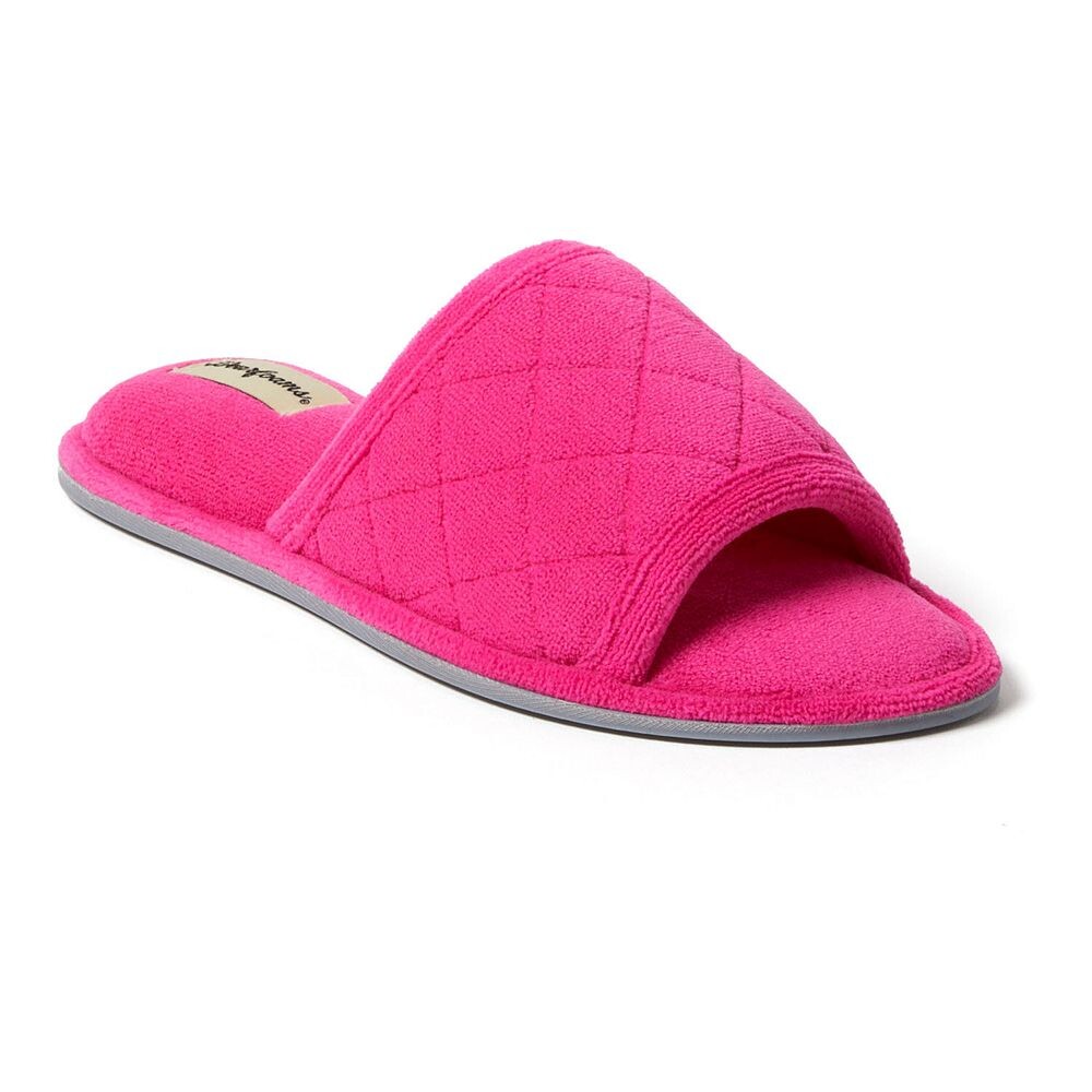 Dearfoams Стеганые женские шлёпанцы из микрофибры Dearfoams, цвет Paradise Pink