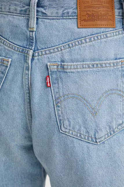 Шорты джинсовые High багги Short Levi's, синий — фото 4