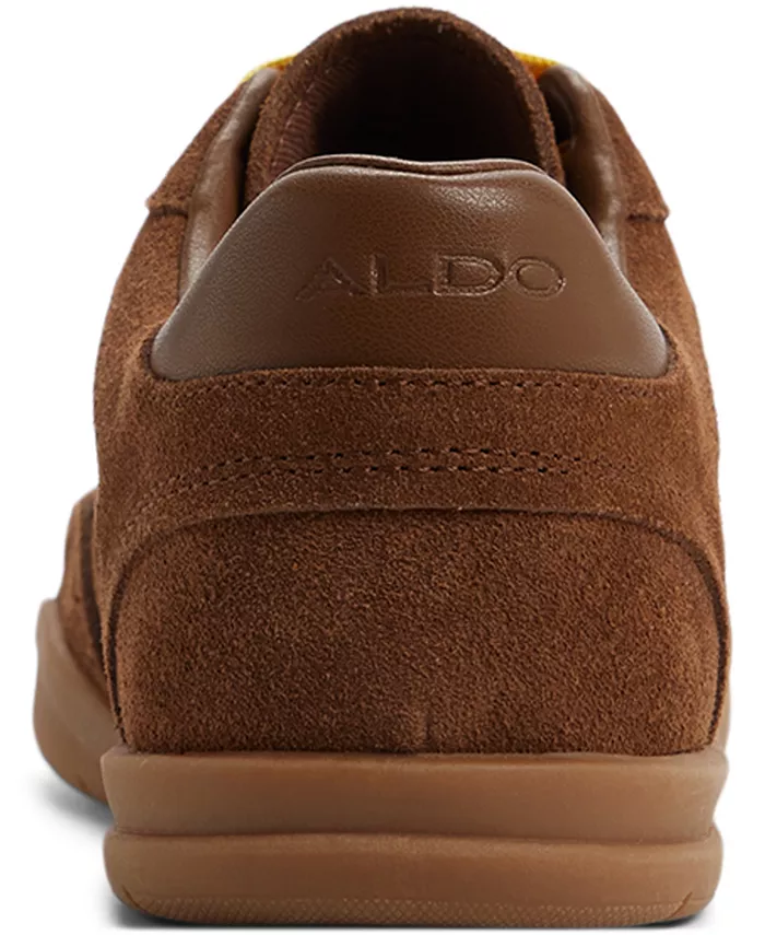 Женские кроссовки Zendayya на шнуровке в ретро-стиле с низким верхом ALDO, коричневый — фото 3