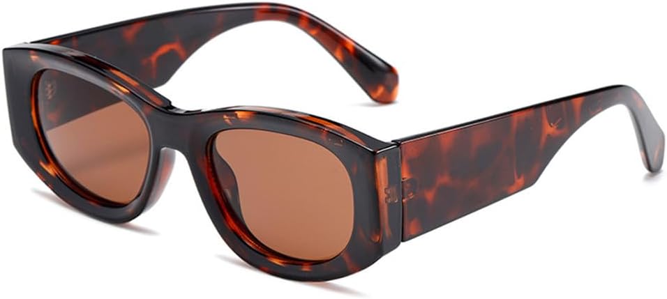 

Солнцезащитные очки UV400 с металлическими шарнирами и широкими дужками, подходящие для женщин и мужчин, для бега и занятий спортом на открытом воздухе UYPTK, Leopard Tea