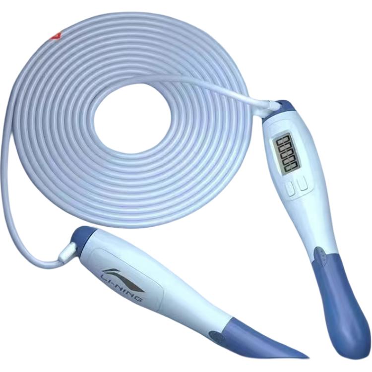 

Профессиональная электронная скакалка для гоночных соревнований с подсчетом прыжков для студентов материал ручки abs, качество троса pvc, стальной трос LINING, синий