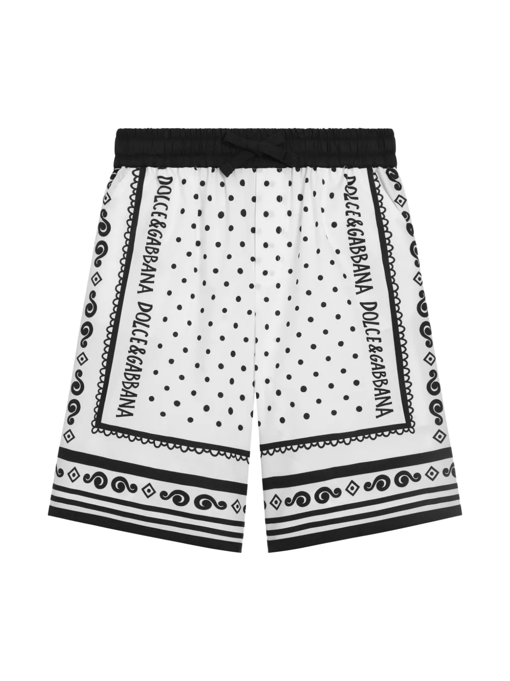 

Шорты с принтом Dolce & Gabbana Kids, белый