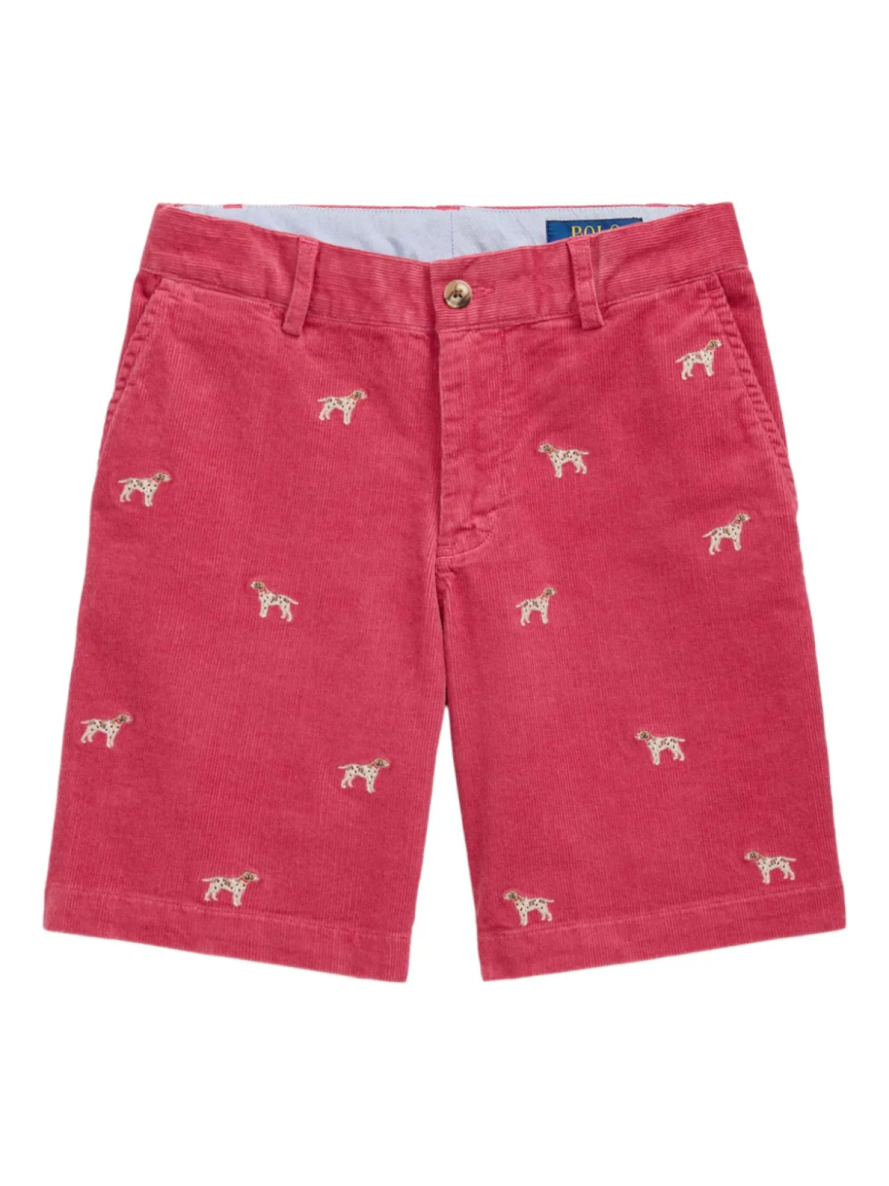 

POLO RALPH LAUREN KIDS шорты с вышивкой Dog, красный