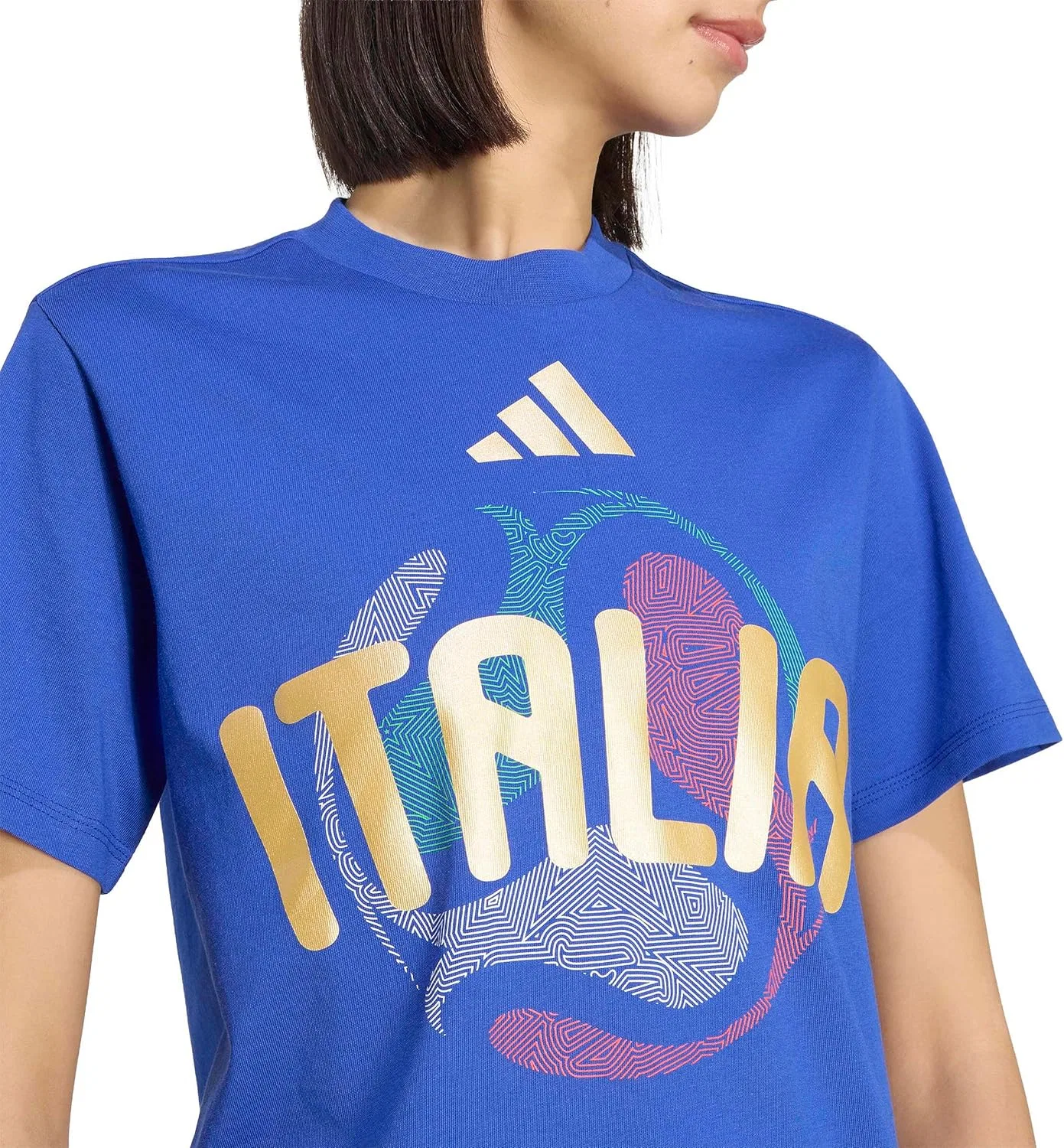 Футболка женская adidas, Bold Blue — фото 4