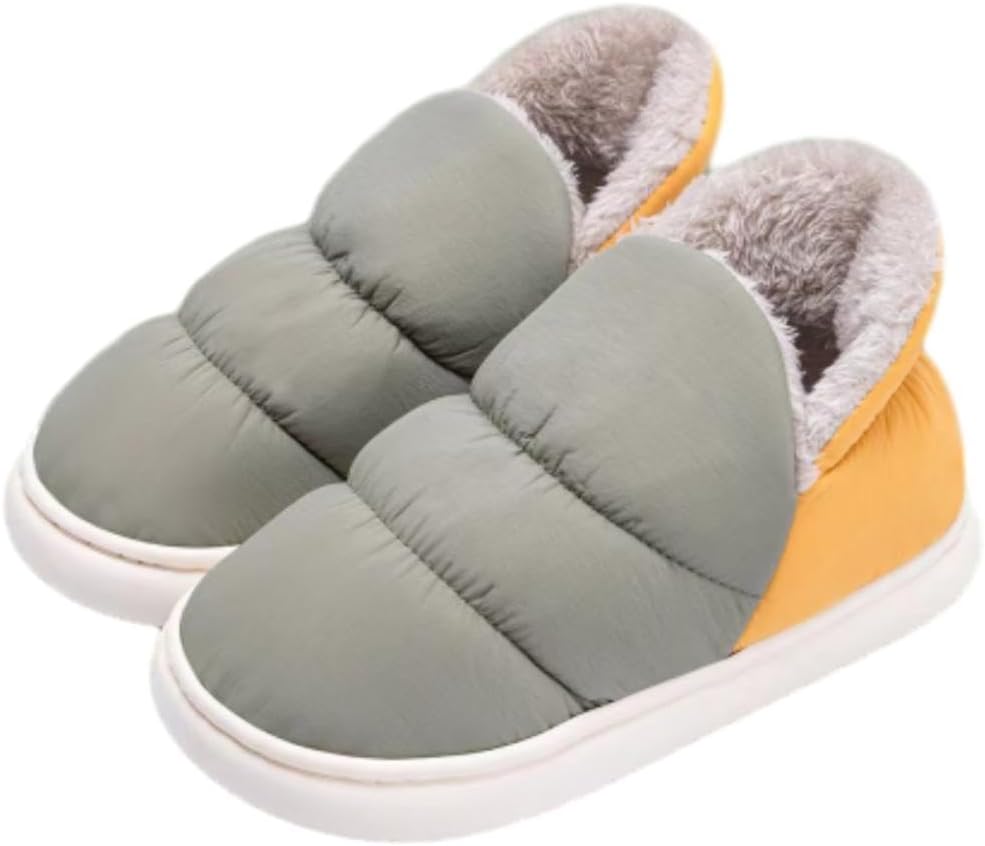 

Мужские и женские тапочки 7, 8, 9, 10 размеров, с полным покрытием, закрытые носки, зимние, для дома и улицы, уютные, мягкие, плюшевые, для холодной погоды Zeraoke, зеленый