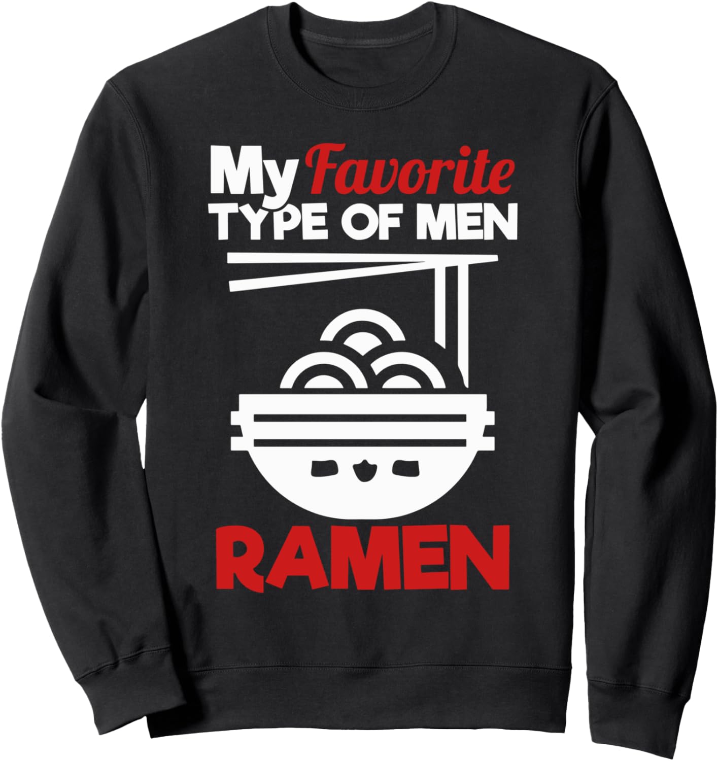 

Забавная толстовка с надписью «Мой любимый вид рамена для мужчин» Premium Anime Apparel, черный