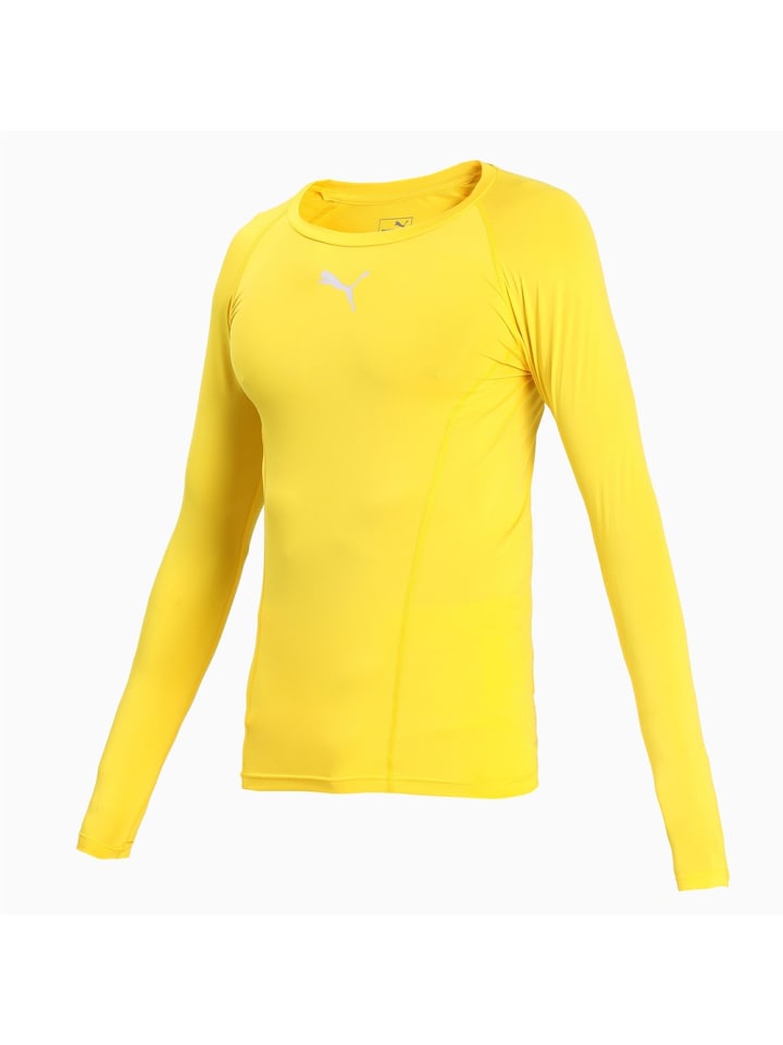 

Футболка LIGA Baselayer Tee Longsleeve желтого цвета Puma