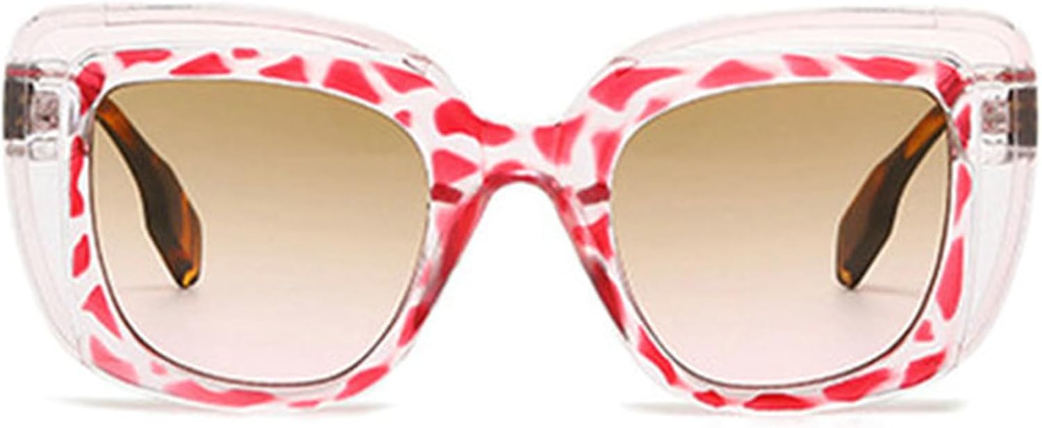 

Willochra Модные геометрические многоугольные солнцезащитные очки для женщин, градиентные очки с защитой от УФ-излучения UV400 для мужчин, панк-очки, черные очки «кошачий глаз», Pink