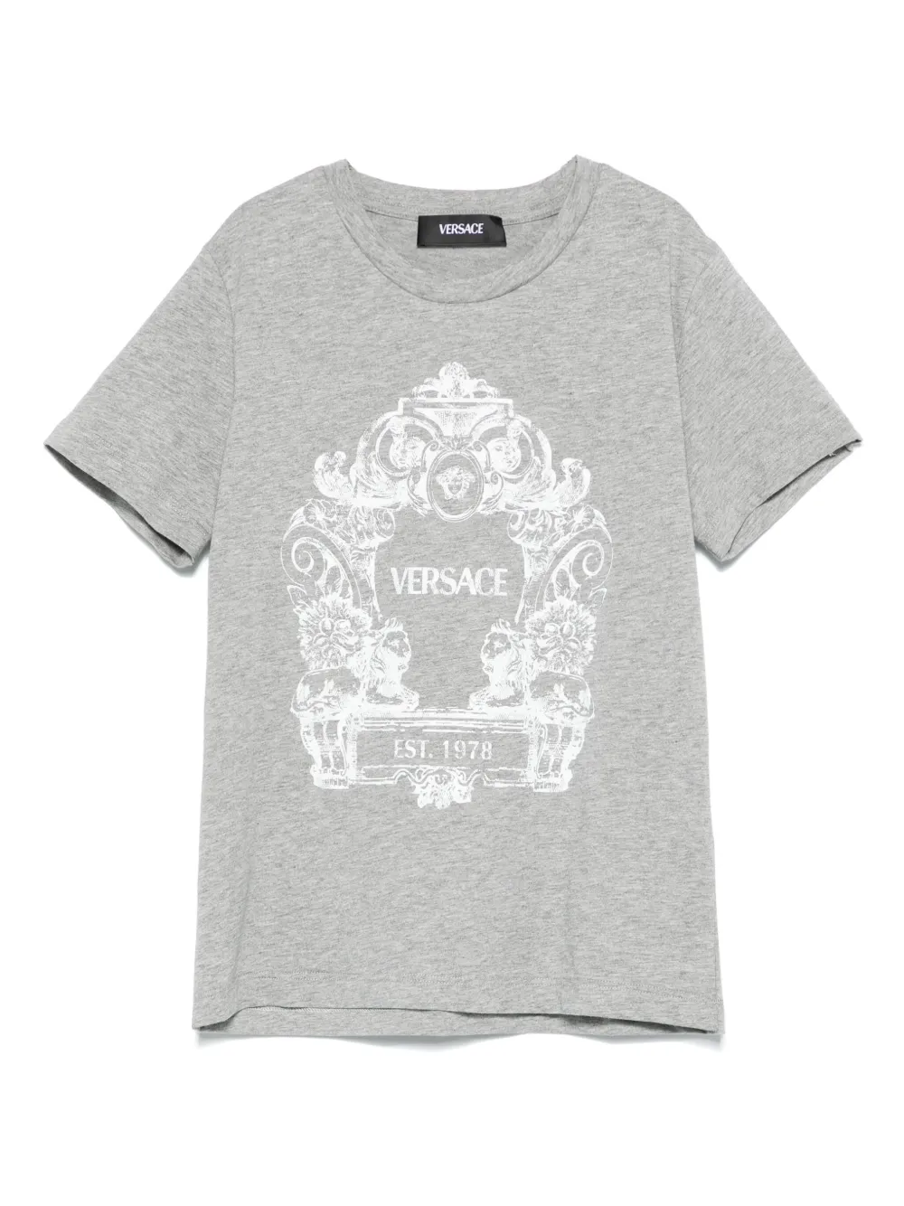 

Футболка с логотипом Versace Kids, серый