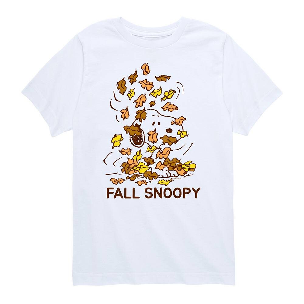 

Футболка с рисунком Peanuts Fall Snoopy для мальчиков 8–20 лет Licensed Character, белый