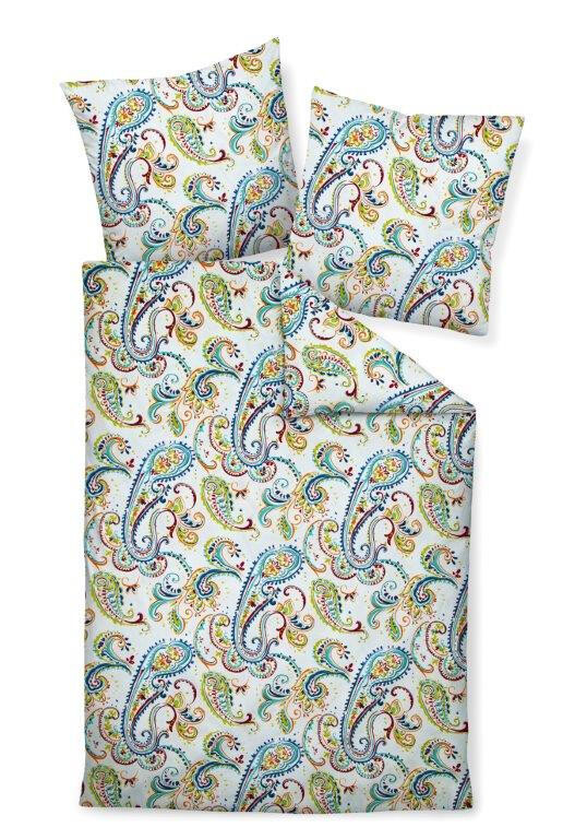 

Постельные принадлежности Janine, 135x200 см, синий/оранжевый/бирюзовый