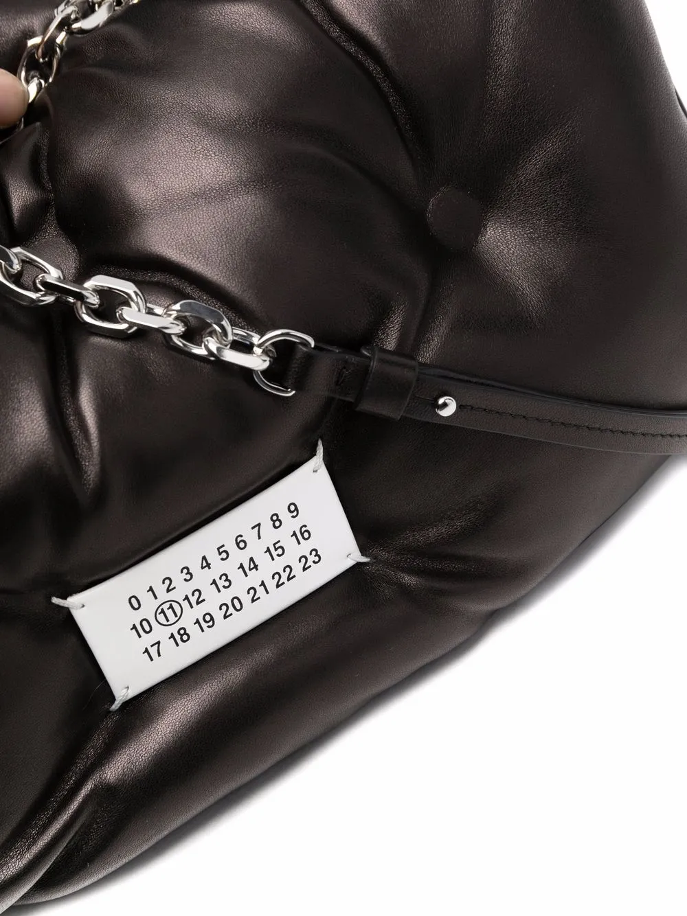 Сумка на плечо Glam Slam Flap среднего размера MAISON MARGIELA, черный — фото 4