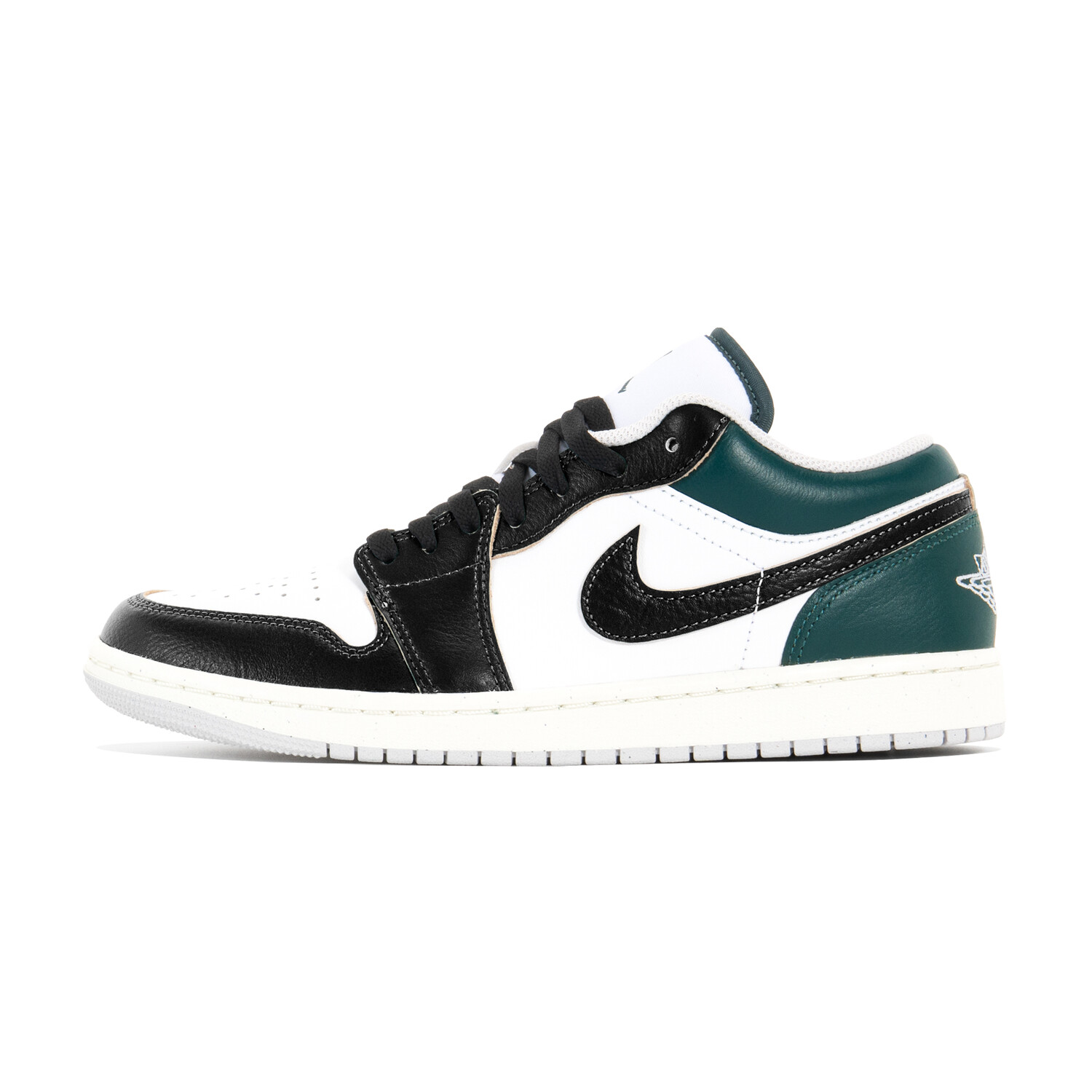 Кроссовки Air Jordan 1 Vintage Basketball Shoes Men Low-top White/Green/Black, белый