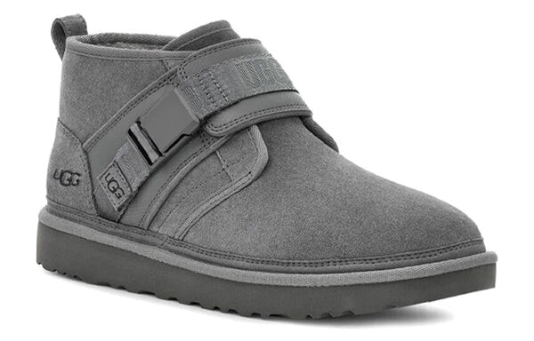 Зимние ботинки мужские Ugg с застежкой, серый — фото 4