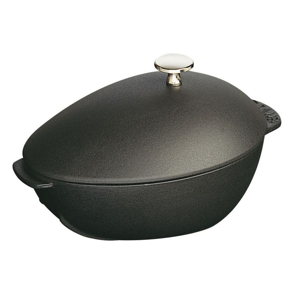 

Кастрюля для запекания Staub для мидий (с никелированной ручкой) черная 25 см 2 л