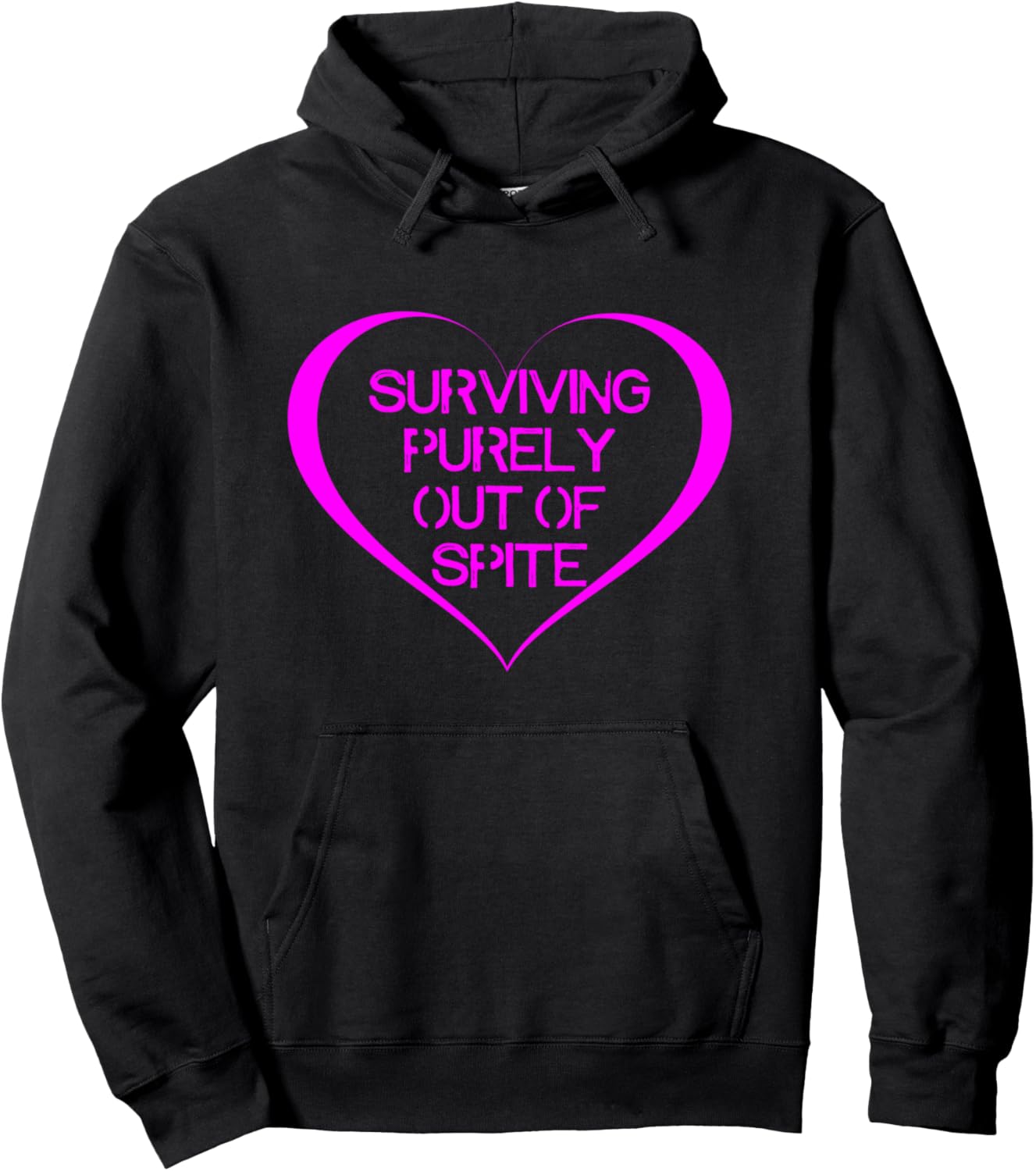 

Забавная шутка-мем с сердечком и цитатой о выживании. Толстовка Memegod Funny Meme Novelty Apparel, черный