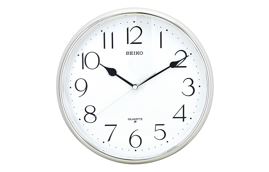 

SEIKO Часы Quartz Movement Plastic Wall Clock Unisex White QXA001S