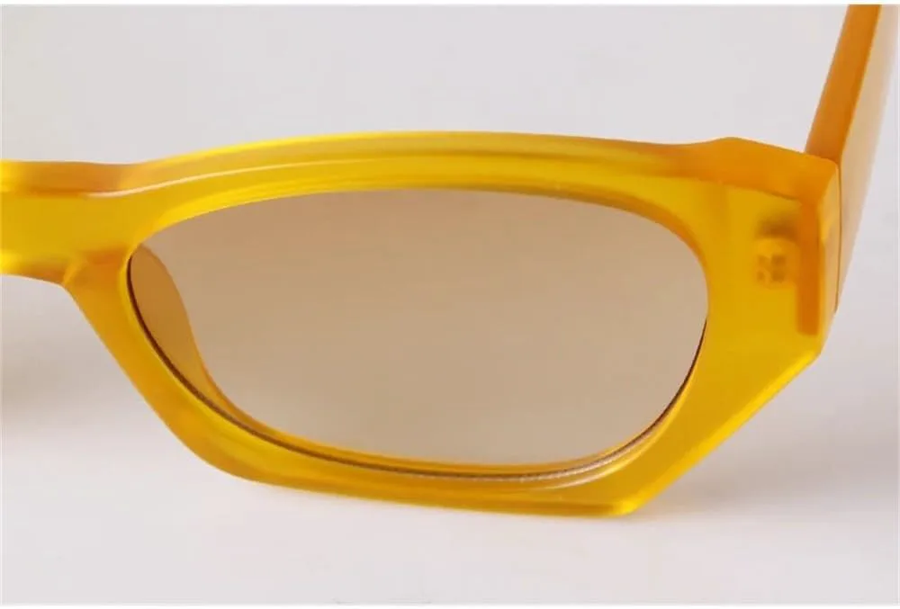 

Модные солнцезащитные очки неправильной оправы для женщин и мужчин, цветные, «кошачий глаз», солнцезащитные очки с защитой от УФ-излучения UV400 UJNHGQ, C1