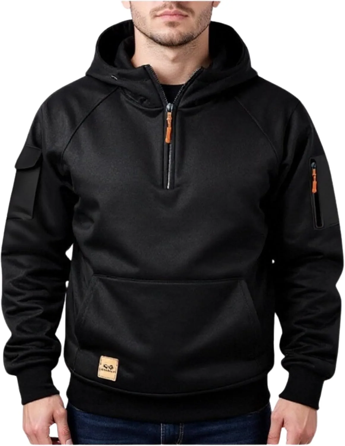 

Мужская тактическая толстовка с капюшоном и карманами XUNRYAN