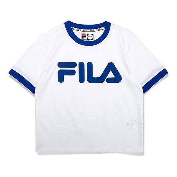 

Футболка alphabet large logo printing cotton short sleeve white Fila Fusion, белый