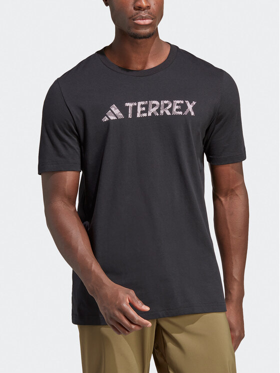 Футболка regular fit Terrex Classic Logo T-Shirt HZ1399 Adidas, черный — фото 2