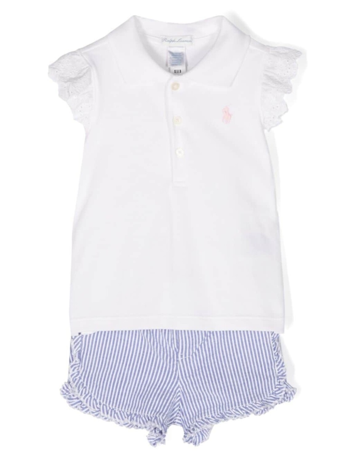

Ralph Lauren комплект из топа и шортов с вышивкой Polo Pony, белый