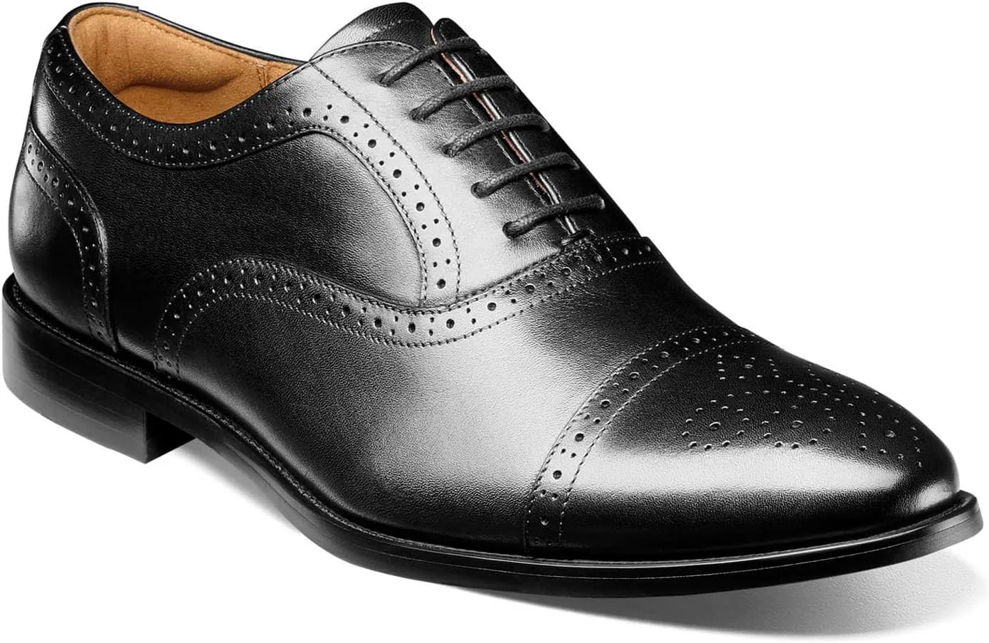 Мужские туфли Florsheim, оксфорды с носком Rucci, черный — фото 3