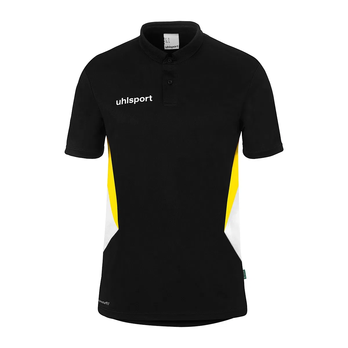 Поло Equipe 29 Kids Uhlsport, черный/белый/лимонно-желтый