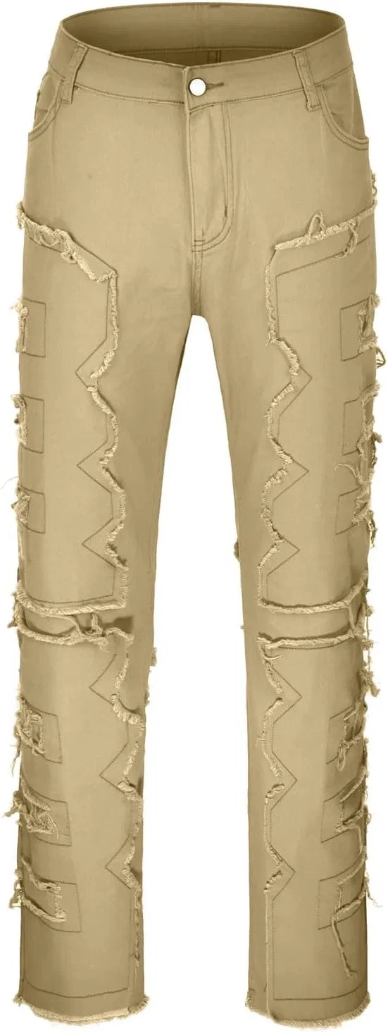 Джинсы свободные, Khaki, Regular Fit