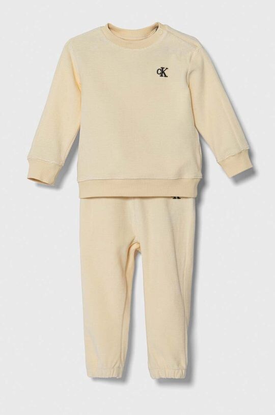 

Детский комбинезон Calvin Klein Jeans, бежевый