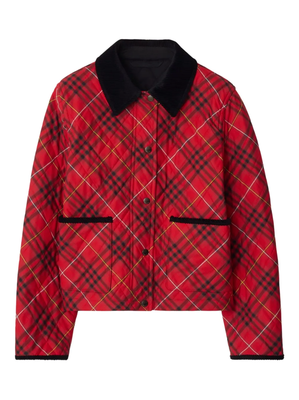 

Стеганая куртка в клетку BURBERRY, красный