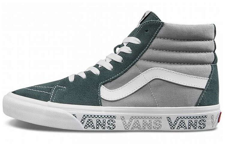 

Кроссовки Vans Sk8 Hi Grey Green, Серый, Кроссовки Vans Sk8 Hi Grey Green