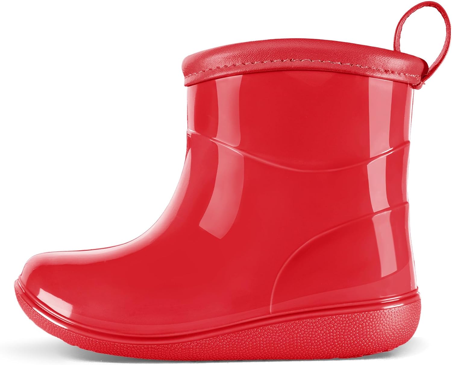 

Резиновые сапожки для малышей K KomForme, удобные детские дождевые сапоги для мальчиков и девочек, водонепроницаемые, легкие, для улицы, Red