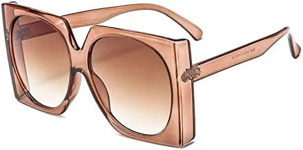 

Винтажные солнцезащитные очки большого размера для женщин, градиентные, черно-коричневые, женские, с защитой от УФ-излучения UV400, мужские очки MTZJH, 13