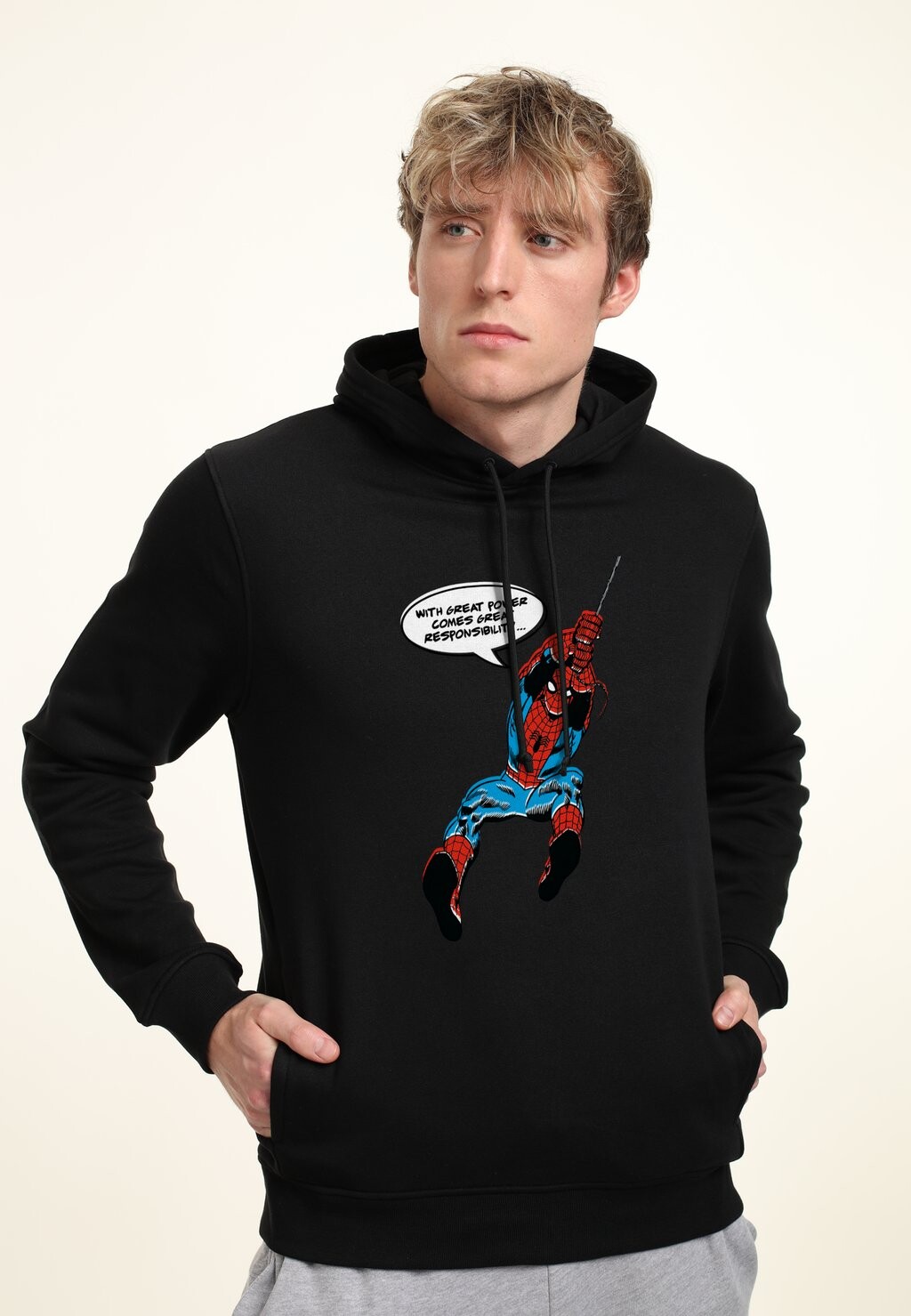 

Толстовка Spider Man Classic Vintage Spider Marvel, черный