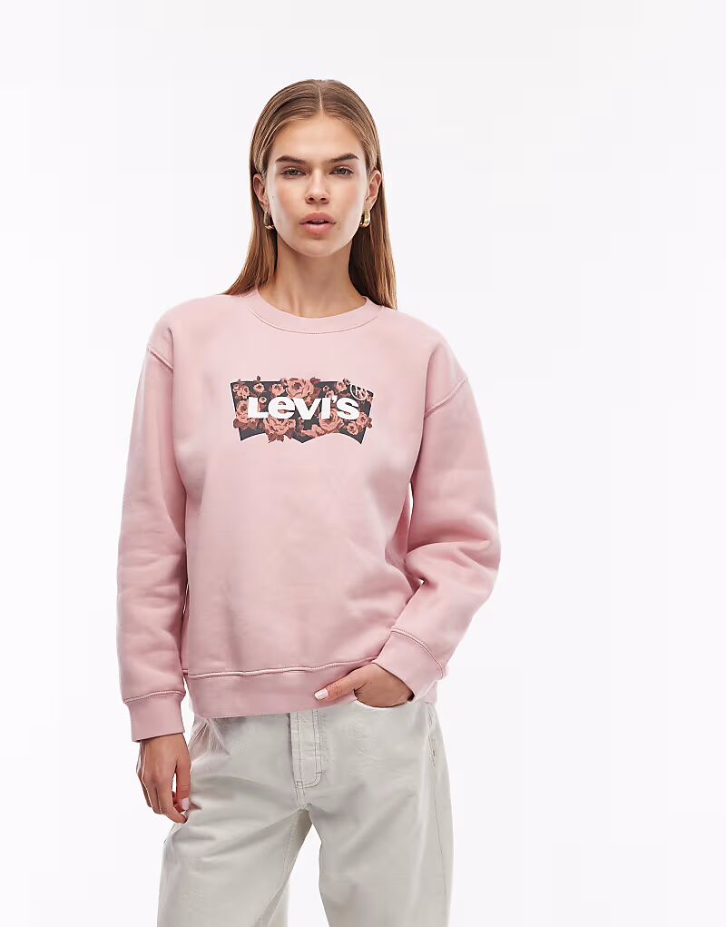 

Толстовка Everyday с графическим логотипом розового цвета Levi'S