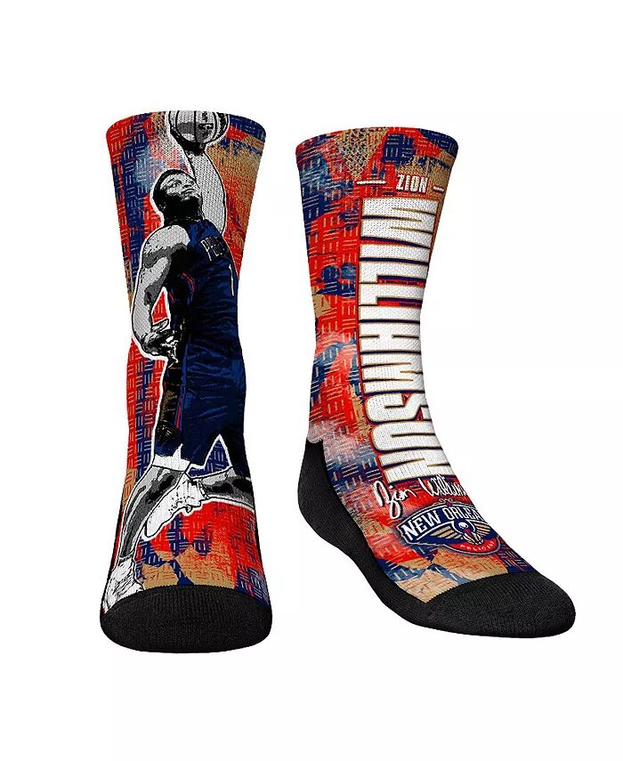 

Носки для мальчиков и девочек Zion Williamson New Orleans Pelicans Big Player Crew Socks Rock 'Em