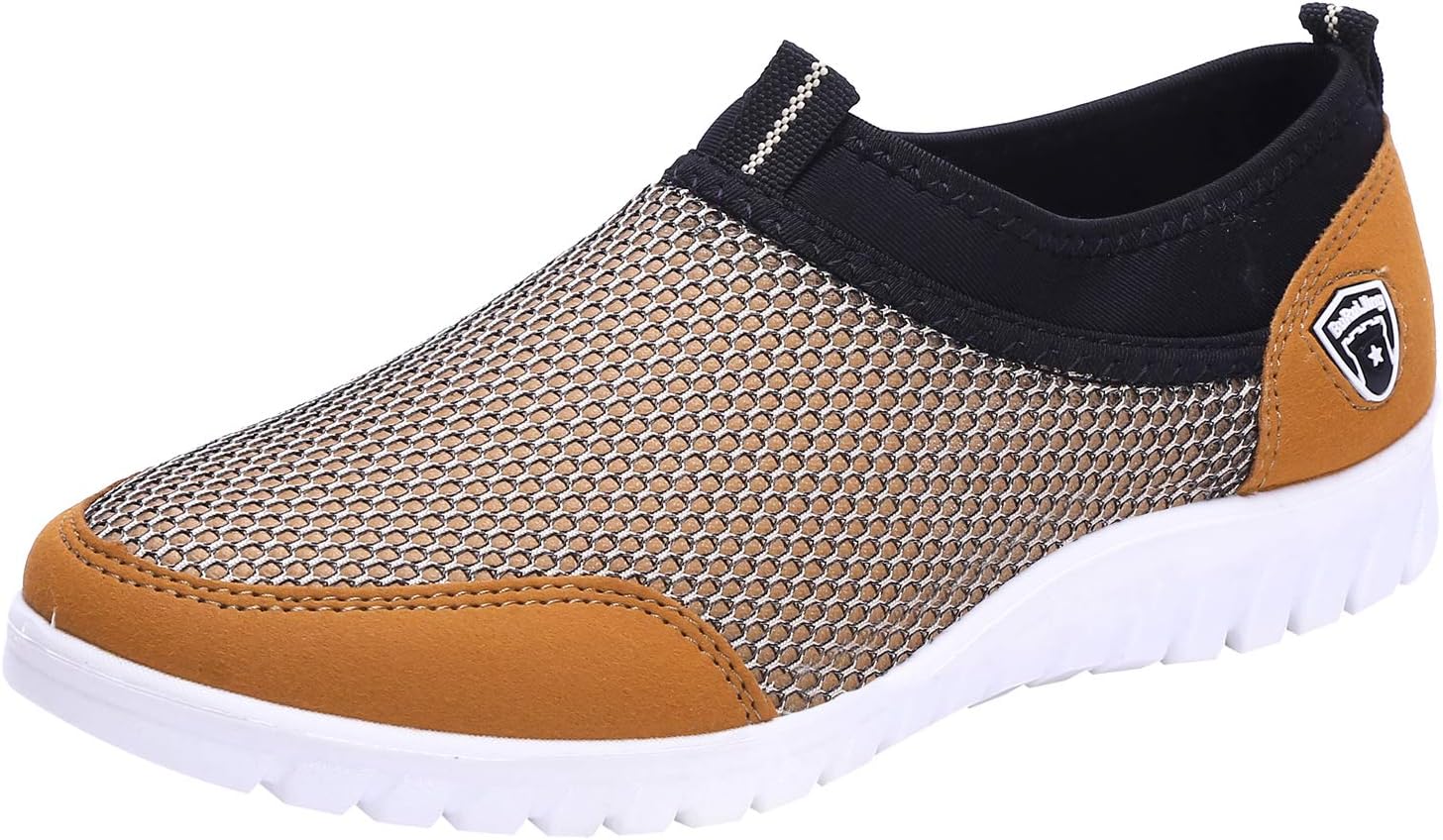 

Мужские повседневные кроссовки ANUFER с сеткой, дышащие, на каждый день и для активного отдыха, бежевый