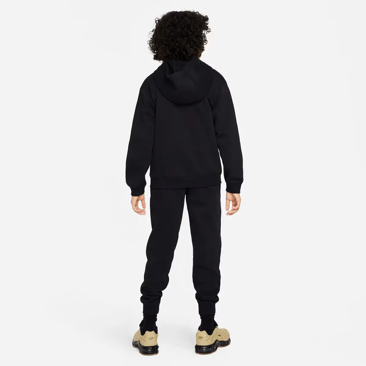 Детская спортивная одежда Club Флисовый спортивный костюм Nike, чёрный — фото 2